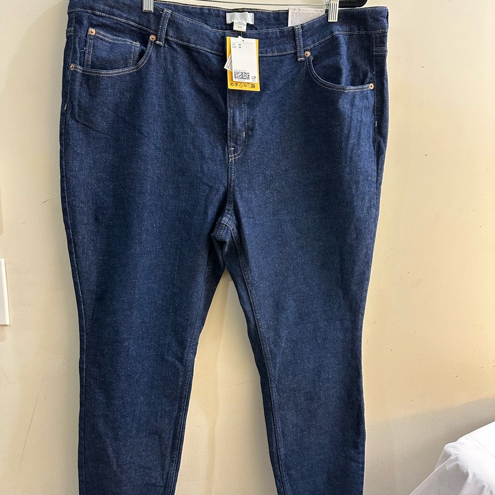 Dark Blue Denim Jeans